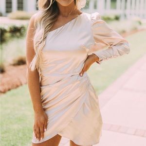 One shoulder dress from These Three Boutique